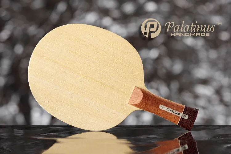 Palatinus Cyrus ZC 6.0 handmade table tennis blade, OFF+, Koto outer ply, inner-boosted soft PBO-Carbon – forehand side